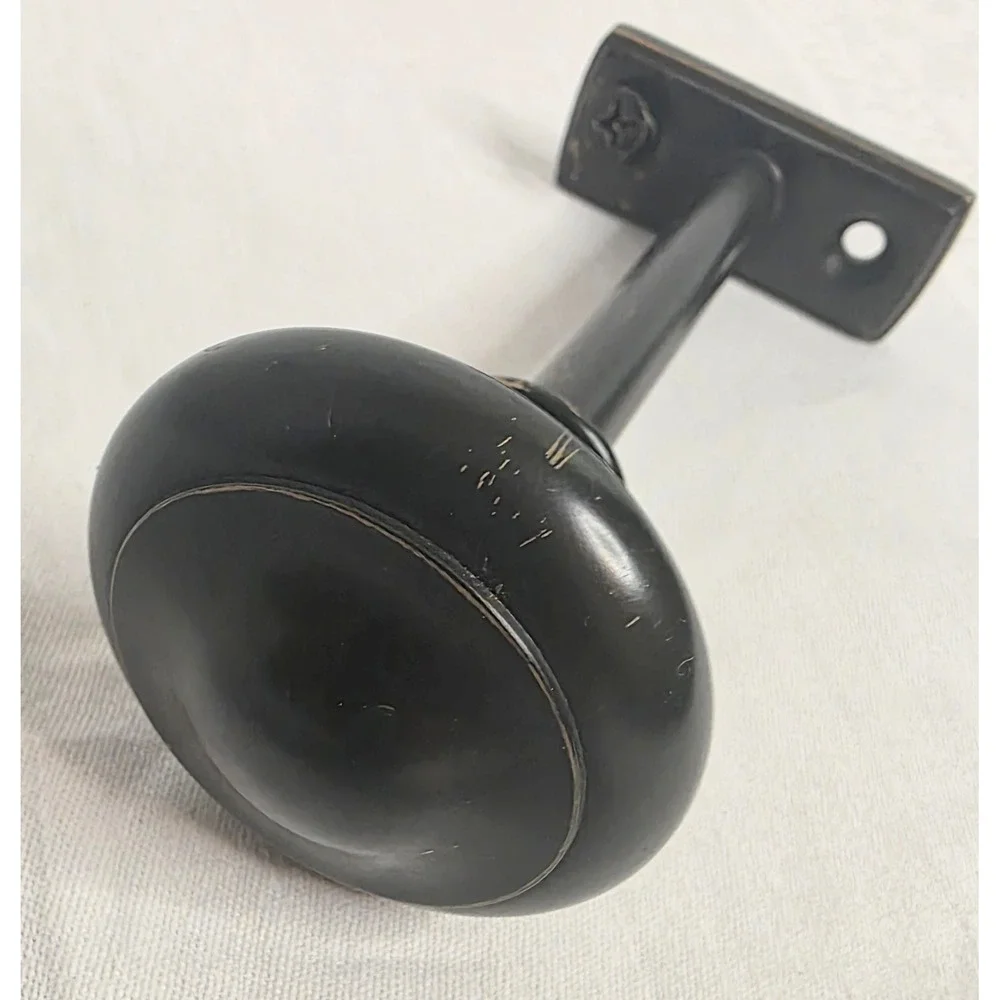 Oil Rubbed Bronze Curtain Tieback Holdback Round Knob Finial Wall Mount 5 Inch